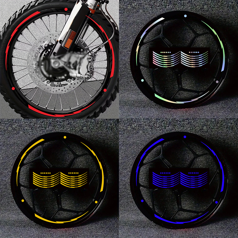 Adesivos De Roda Decalques De Cubo Relâmpago Design Fita De Aro De Listra De Vinil Autoadesiva Para Scooter
