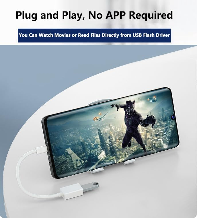 Cabo USB C OTG Plug Play Para Telefone Tablet Laptop Conexão De Sincronização De Dados