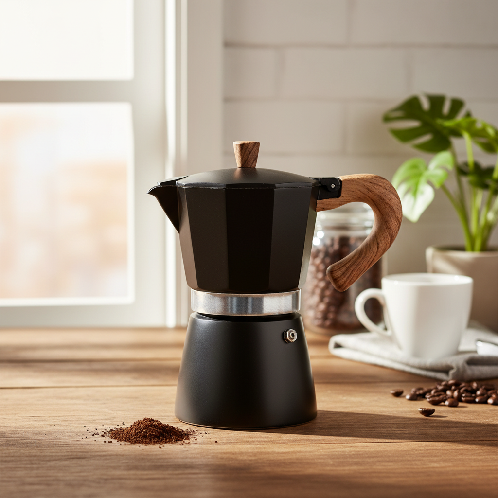 Chaleira de Café Fresco 150ml 300ml Moka para Fogareiros Elétricos a Gás Camping