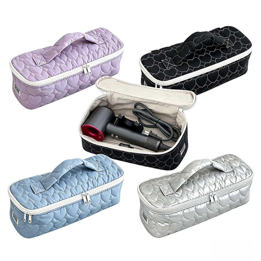 Nova Bolsa Acolchoada para Guardar Secador e Modelador de Cabelo | Organizador de Viagem Portátil com Design de Alta