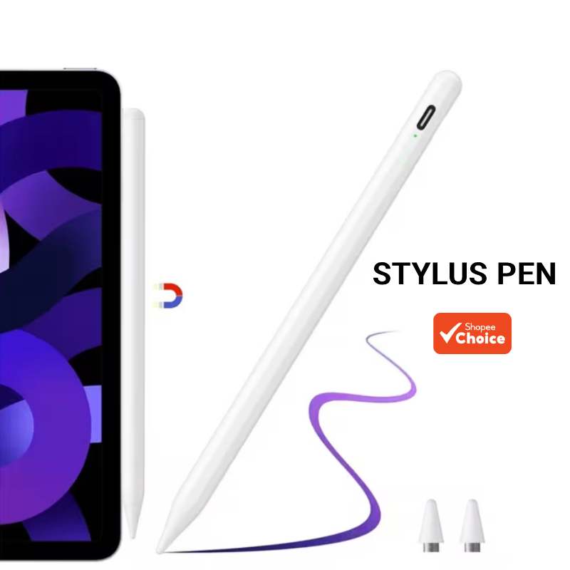 Caneta Stylus Magnética Universal Carga Rápida Lápis De Tela De Toque Ativo Para iPad Android iOS Tablet
