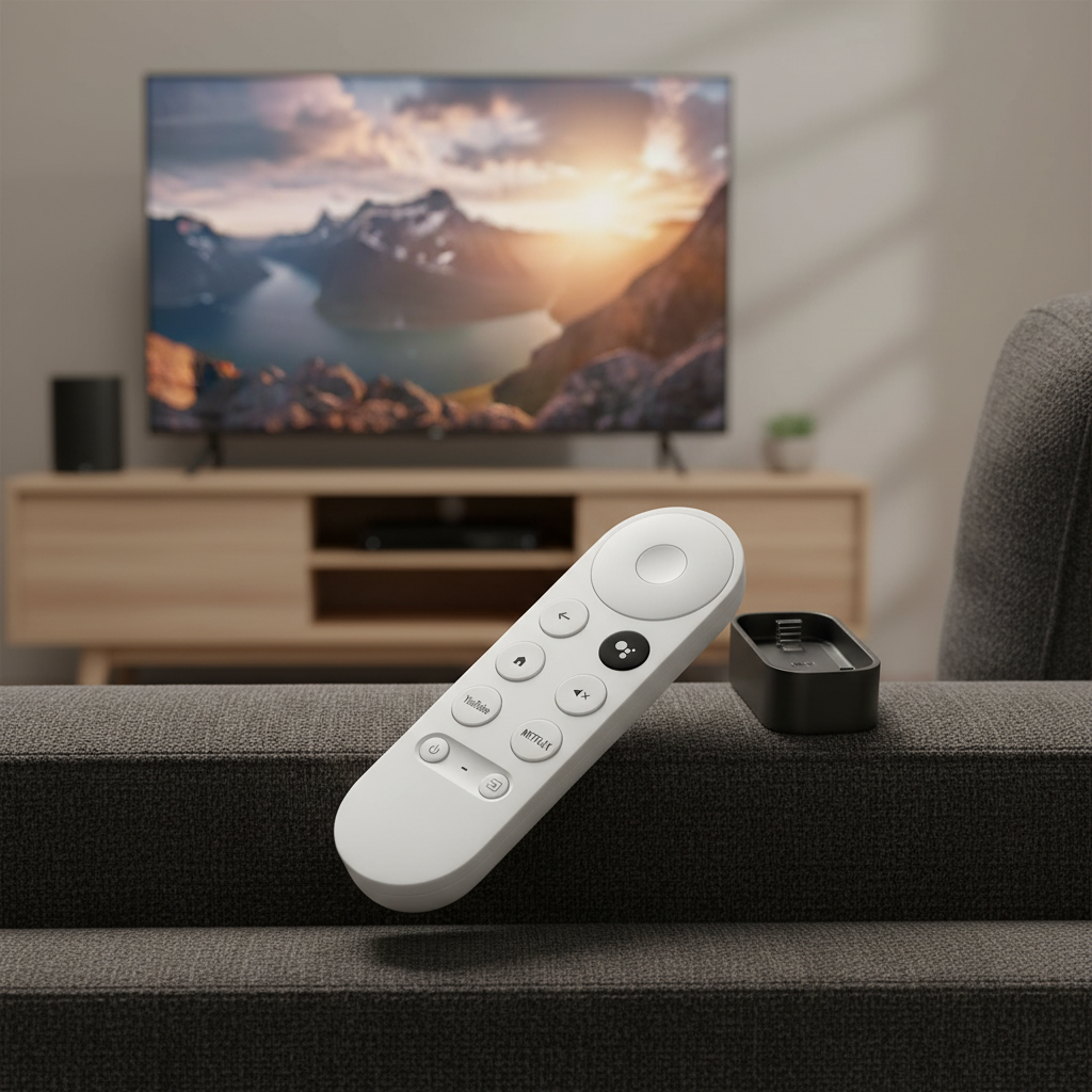 Controle Remoto Universal de Voz para TV Inteligente Google Chromecast 4K Snow Substituição G9N9N GA01920-US