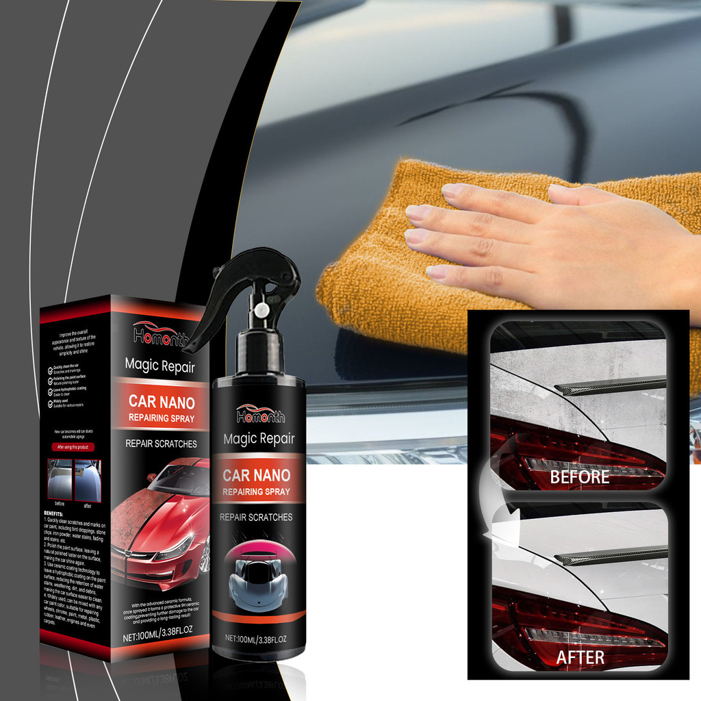 Spray De Revestimento De Carro 100ml , Secagem Rápida , Proteção De Pintura , Miçangas De Água , Fácil Aplicação De Limp