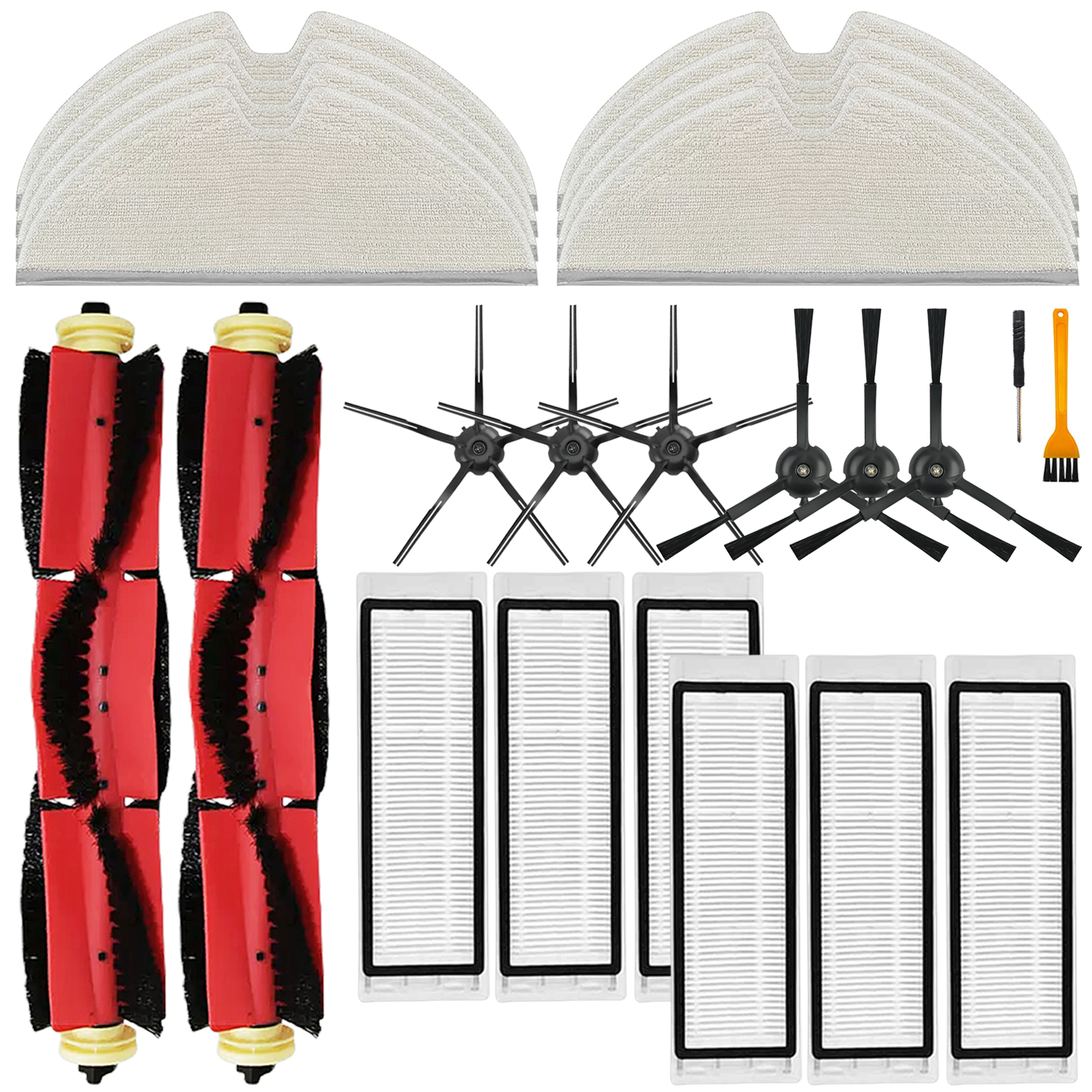  Kit de Peças de Reposição Essenciais Compatível com Roborock S5 S50 S51 S55 S6 S60 S6 Pure Acessórios para Aspirador de