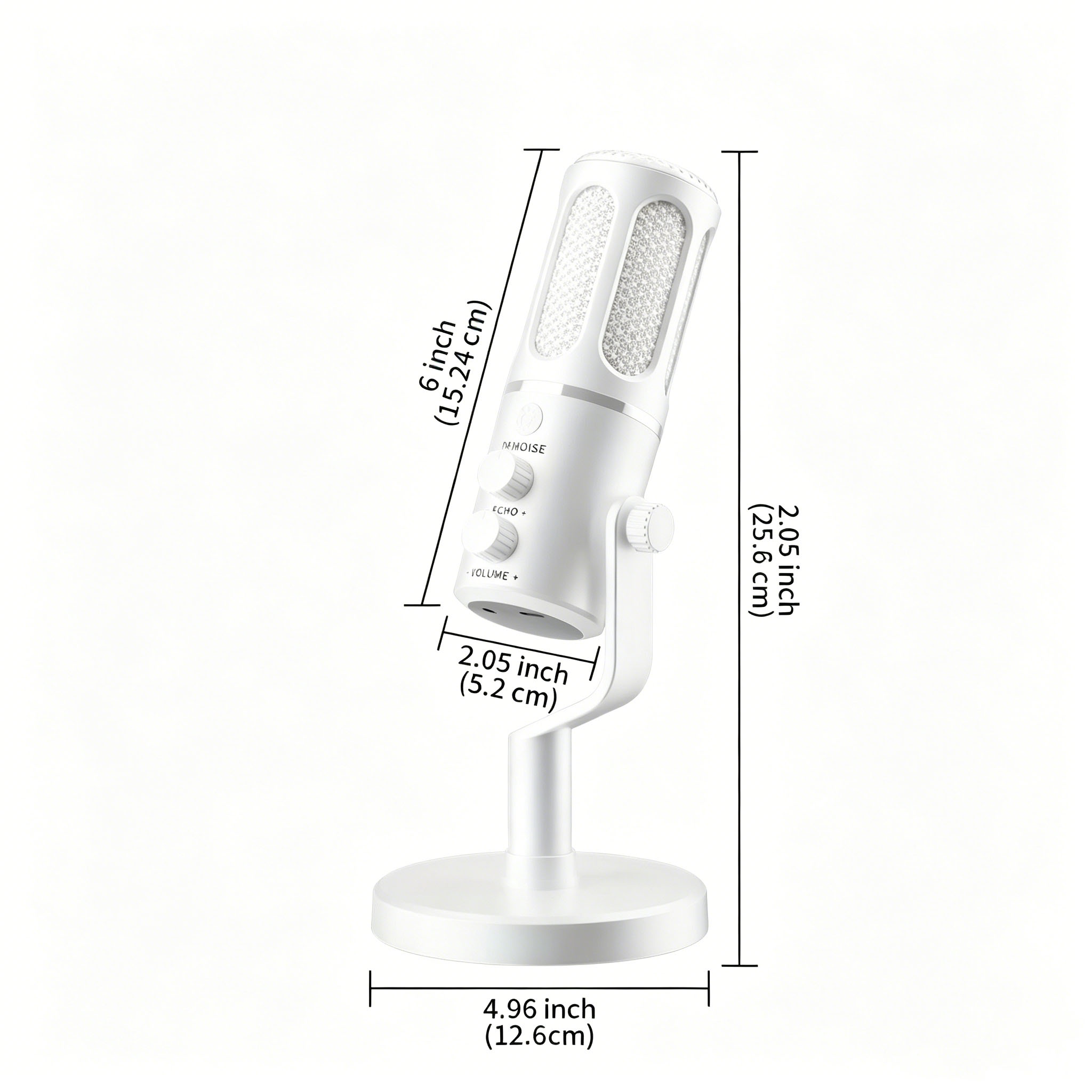 Microfone Condensador USB RGB Com Cancelamento De Ruído Para Jogos De Telefone PC Live Stream Pro Mic