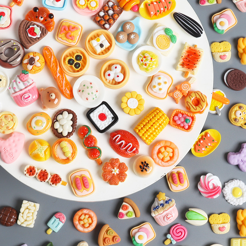 Ornamento pequeno, simulação miniatura de comidas e bebidas em mini frascos, petiscos para lanchonete, loja de