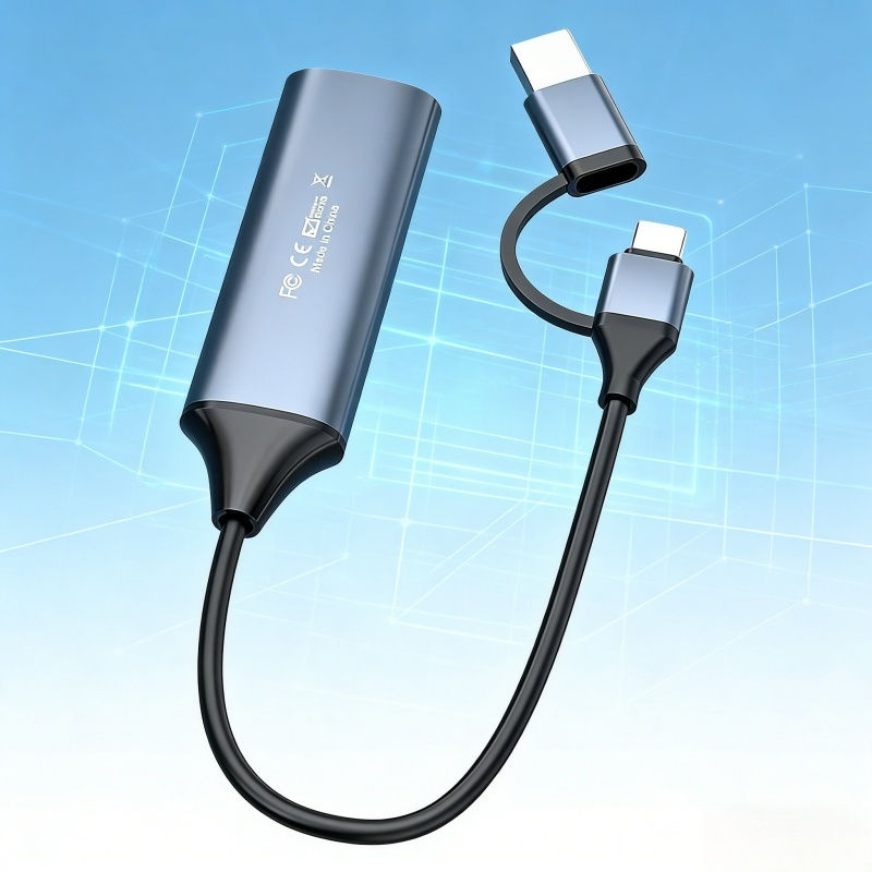 USB 2.0 2 Em 1 Tipo-C 4K 60Hz HD Jogo Placa De Captura De Streaming Ao Vivo Para Dispositivo Vídeo HDMI