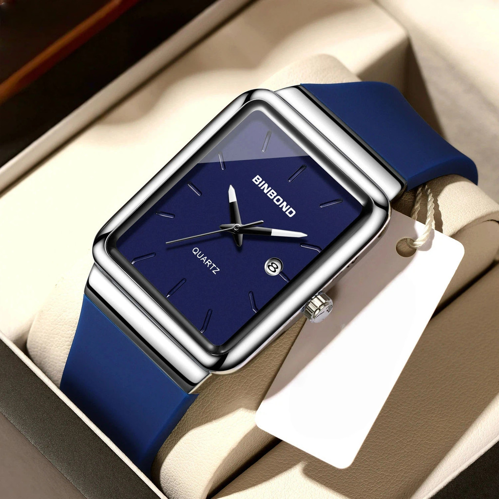 BINBOND Relógio De Quartzo Masculino Premium Minimalista E Elegante Mais Vendido Com Calendário Resistente À Água (Não I