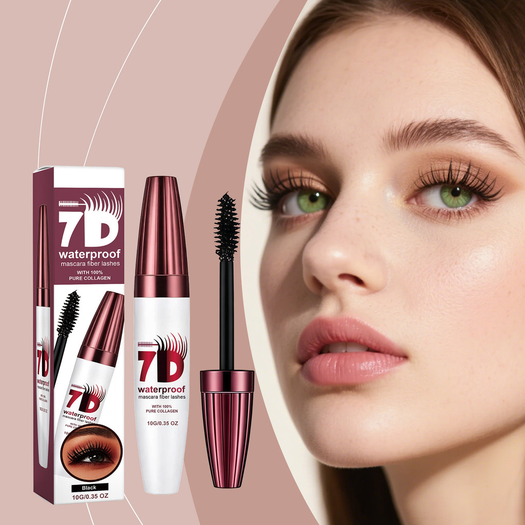Rímel à Prova d'Água Advanced Volume & Definition (Preto) - Fórmula Leve e Suave com Cera de Abelha e PVP para Olhos