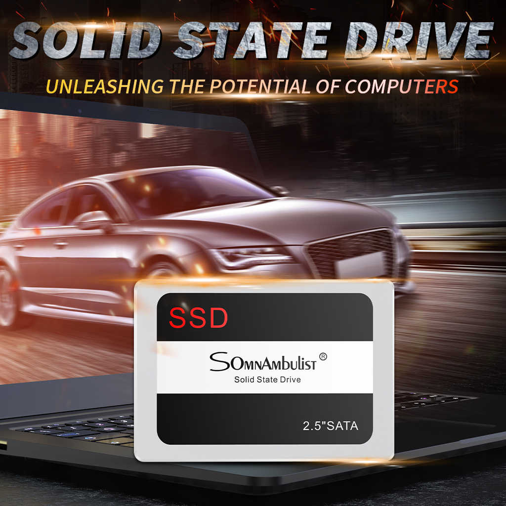 Sonâmbulo 256GB SSD SATA III 2,5 Disco Rígido Interno para Laptop/PC/Desktop, Armazenamento Ultrarrápido — imagem 2 de 2