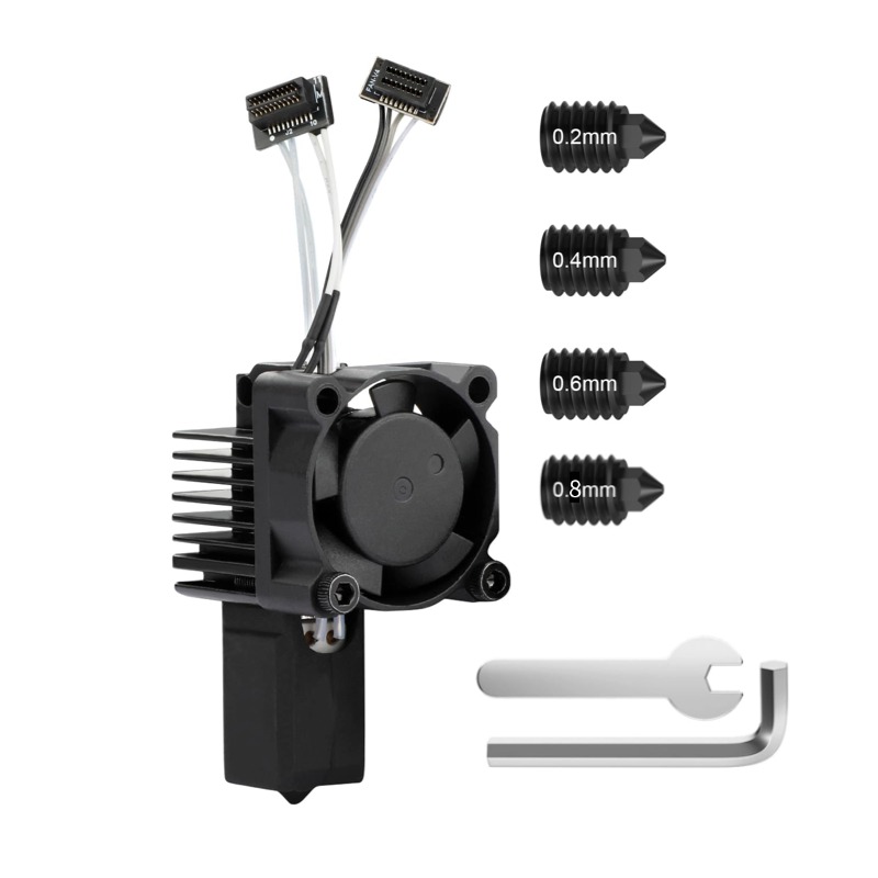 Kit Extrusor Hotend , Bloco Alto-Falante , Com Ventilador , Peças De Reparo De Impressora 3D Para Bambu Laboratório Séri