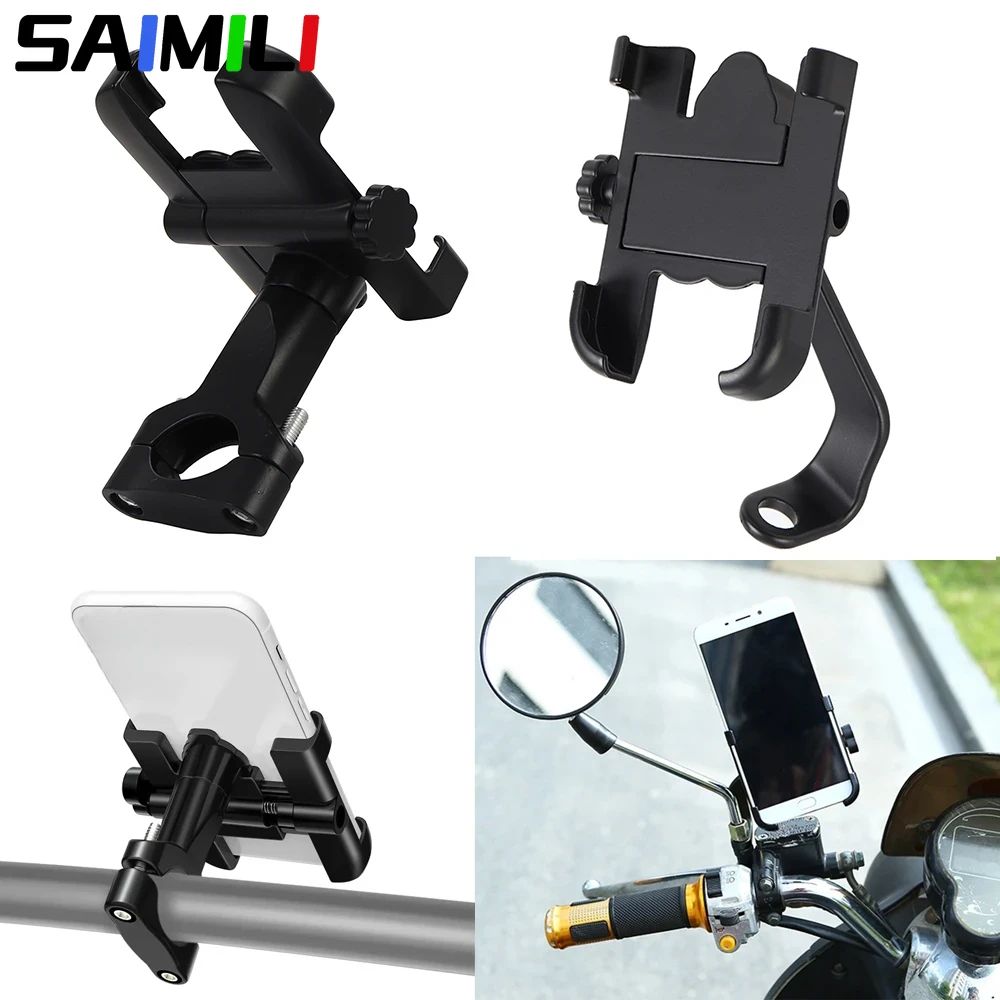 Suporte de Celular para Moto para iPhone Xiaomi Huawei Espelho Retrovisor Suporte de Guidão de Bicicleta para Celular