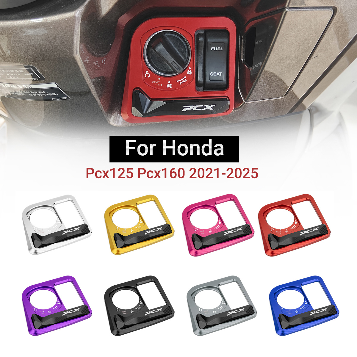  Capa Protetora para Chave de Trava de Porta Elétrica para Honda PCX160/125 - Modificação Decorativa