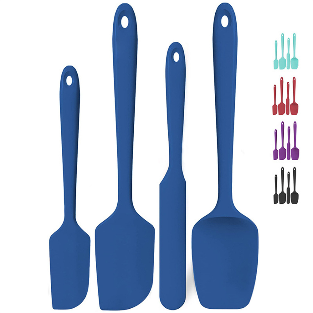 Conjunto De Espátula De Silicone 4 Unidades , Resistente Ao Calor , Antiaderente , Utensílios De Cozinha , Doméstica