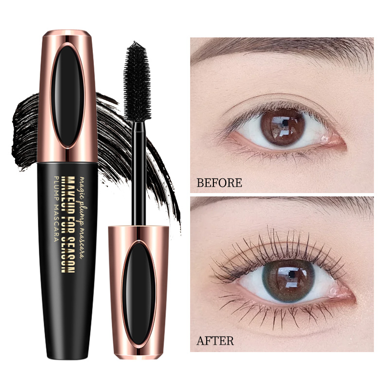 Macfee Rímel 4D Volumizador Com Curvador de Cílios À Prova D'água Alongador e Volumoso À Prova de Borrões Maquiagem