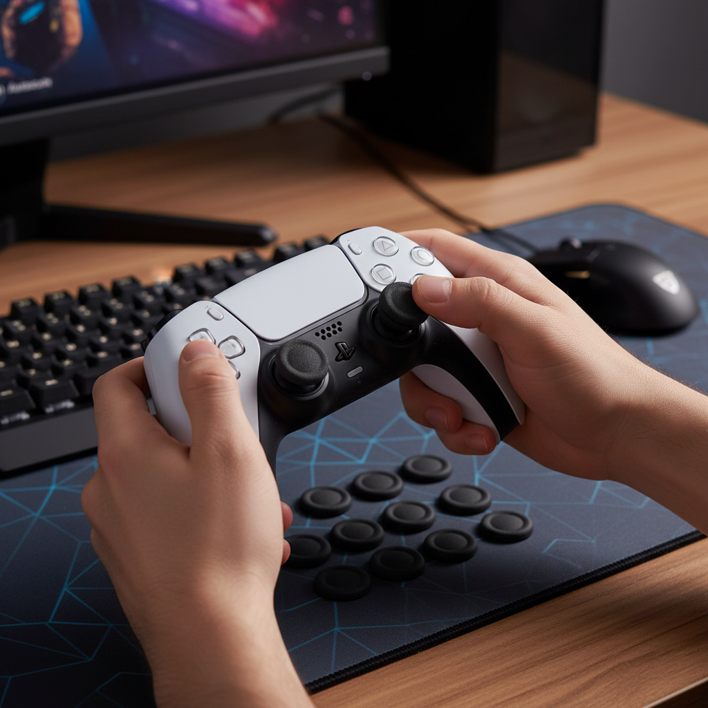6 Tampas de Capa para Joystick para PS4 PS5, Peças de Reposição para Manopla, Controle de Reparo