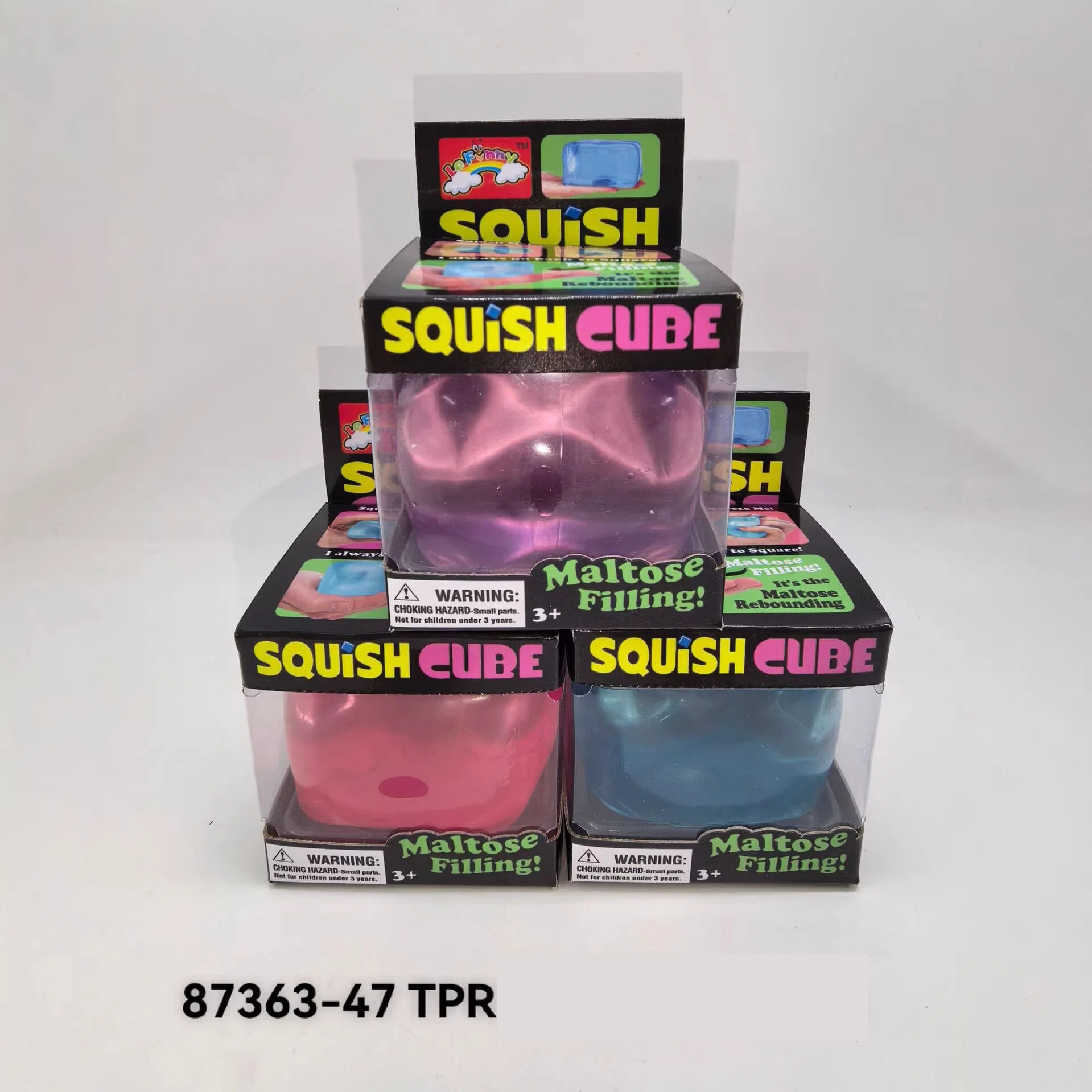 TPR Squeeze Brinquedo Sensorial Maltose Bloco De Cubo De Gelo Para Alívio Do Estresse Ventilação Jogar Presente Inverno 