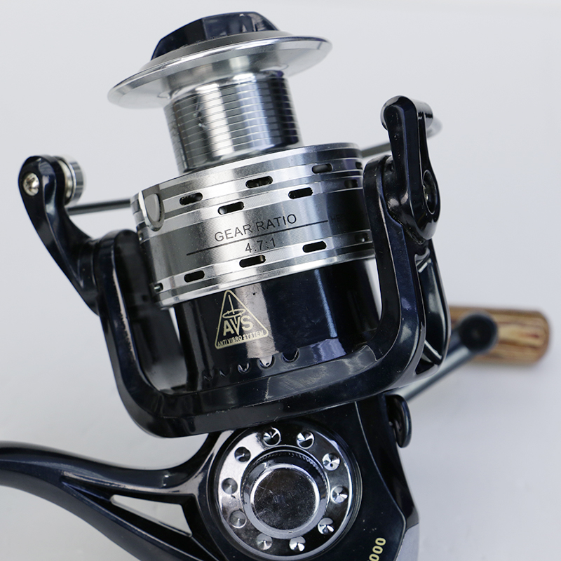 Carretilha de pesca em água salgada série 13+1 BB (9000-12000), relação de engrenagem 4,2:1, engrenagem reforçada de
