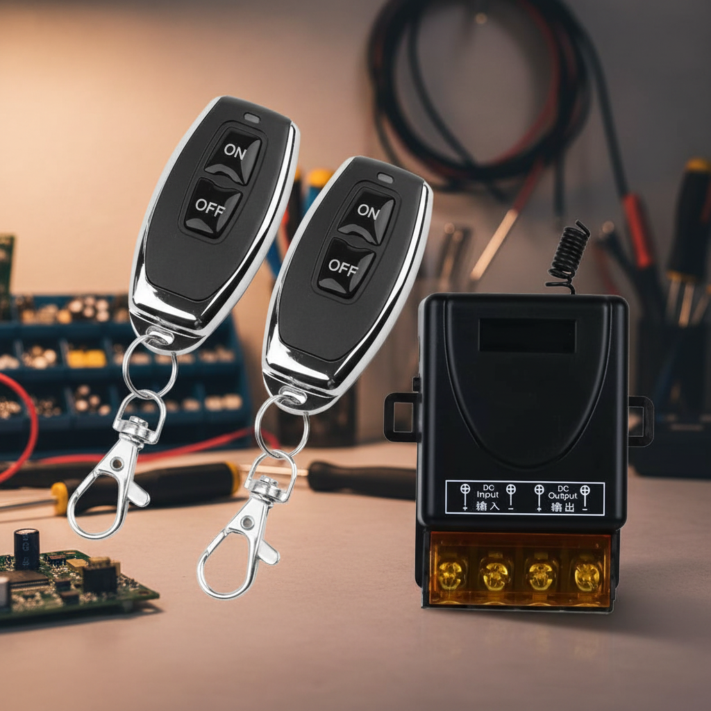Receptor de Relé Sem Fio 433Mhz RF AC 110V 220V 30A Interruptor Remoto para Motor de LED Porta Eletrodoméstico