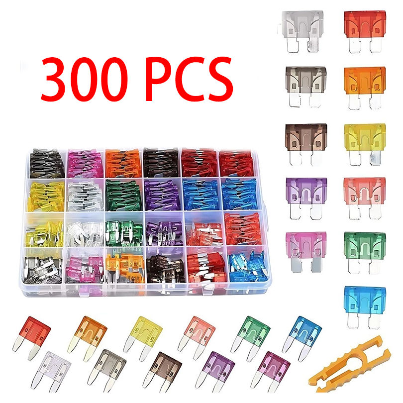 【HOT2】Kit de Fusíveis para Lâminas de Automóveis, Classificação de Fusíveis para Automóveis 300