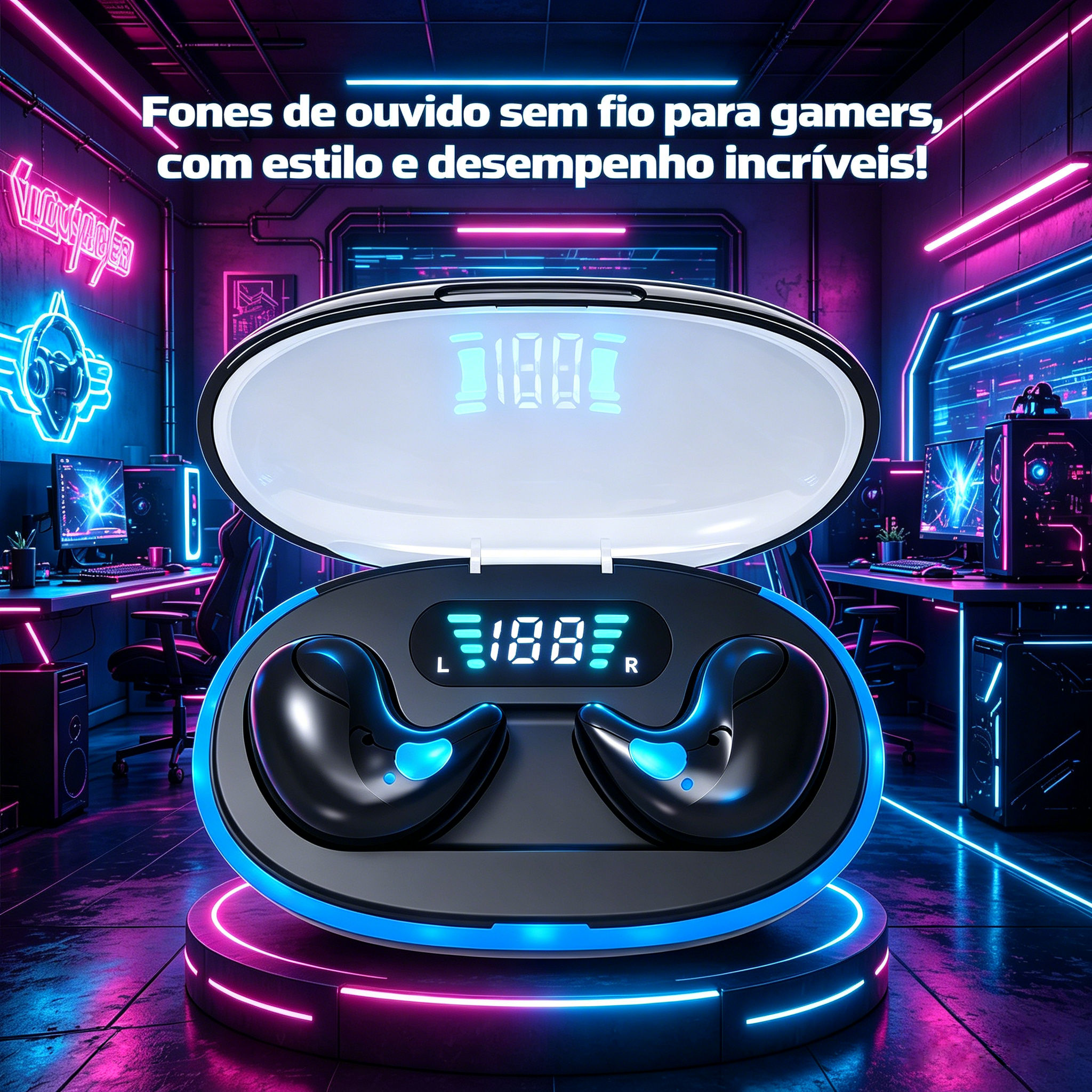 X55 Fones De Ouvido Sem Fio TWS Para Dormir Bluetooth Invisíveis Laterais Com Cancelamento De Ruído HiFi Estéreo Confort