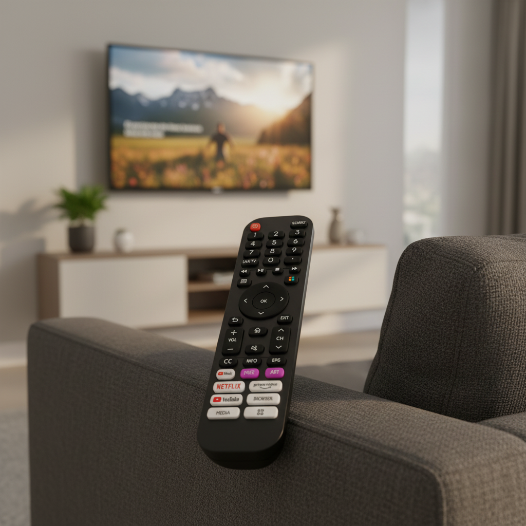 Controle remoto original Devant para TV LCD/LED Hisense, controle remoto universal para Prime Video, YouTube, Netflix