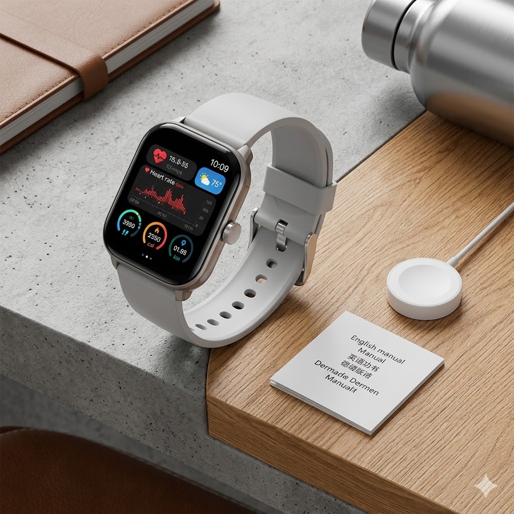 Smartwatch Relógio Inteligente À Prova D'água Bluetooth Chamada Monitor De Saúde Esportivo Verão 2026