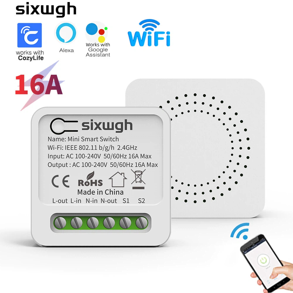 Interruptor De Temporizador Inteligente WiFi CozyLife App Controlador Sem Fio Alexa Google Home