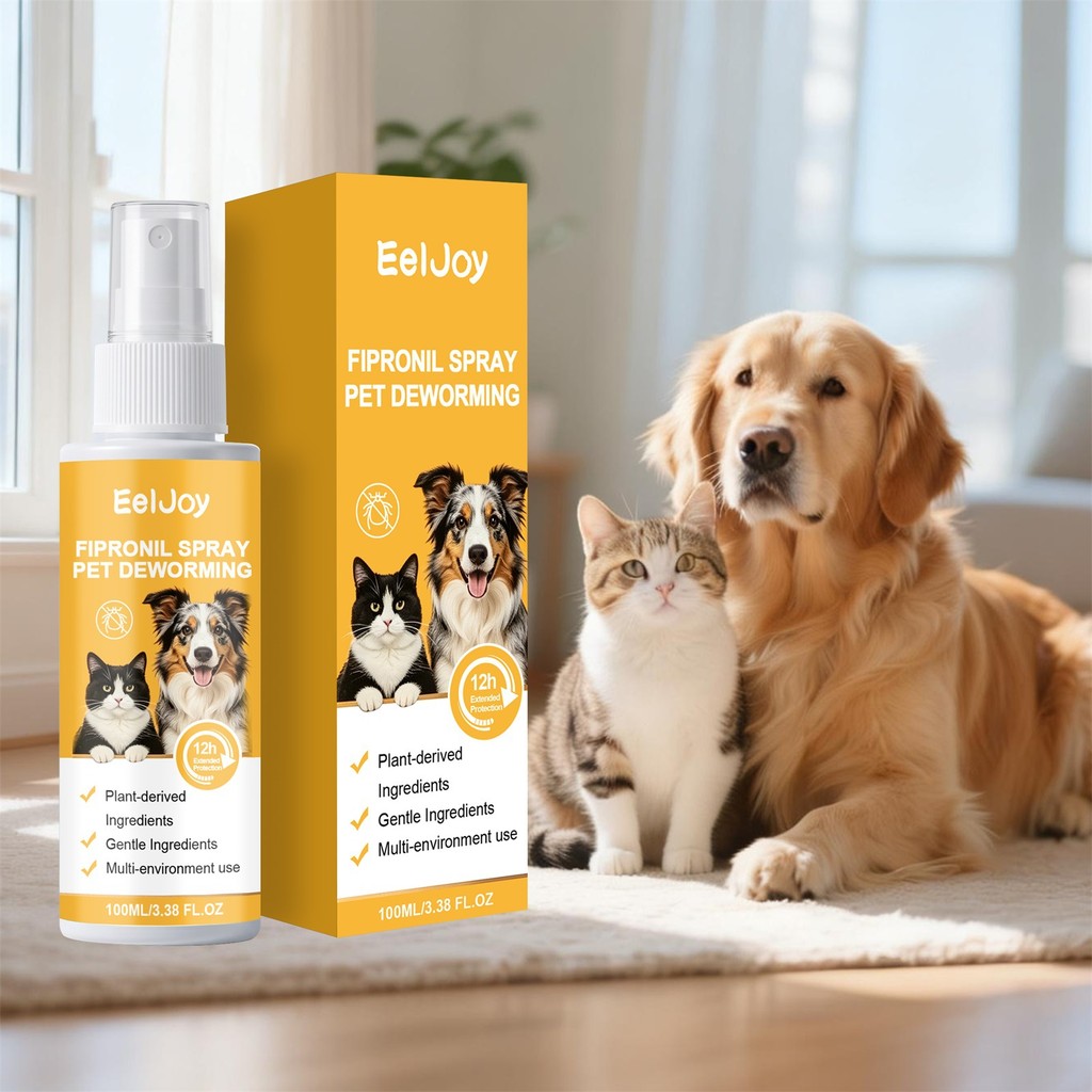Spray Avançado para Pets Fipronil 100ml - Com Extrato de Citronella e Extrato de Hortelã-pimenta - Limpeza e Cuidado