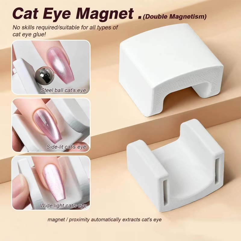 Imã Automático para Olho de Gato para Efeito Gel Olho de Gato em Casa, Design Francês, Arte de Unhas, Bastão Magnético,