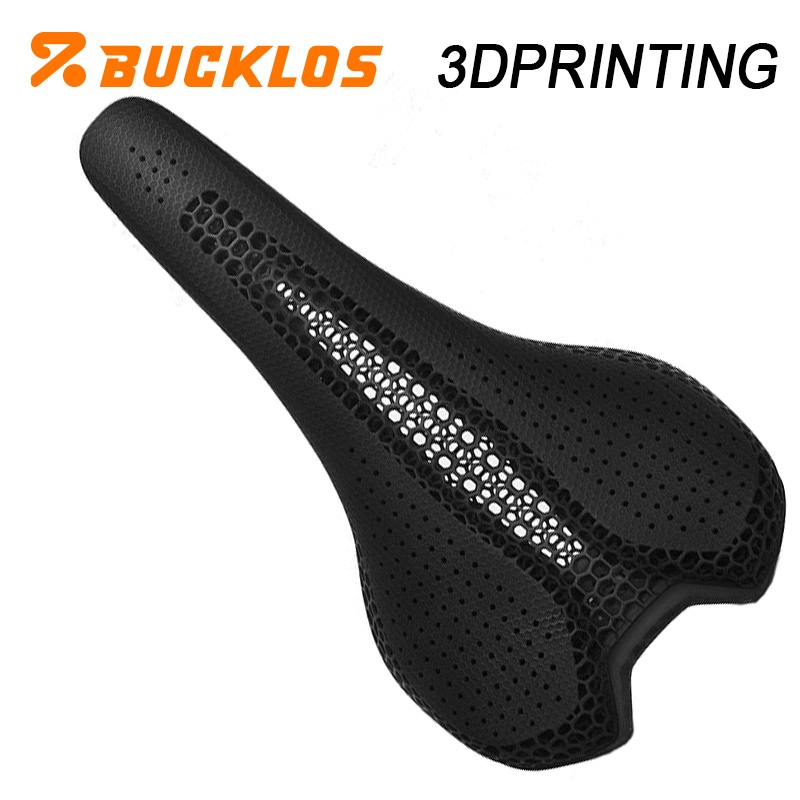 BUCKLOS Selim de Bicicleta de Carbono Ultraleve 3D-Impresso para Estrada/MTB/Gravel – Assento de Ciclismo Confortável &
