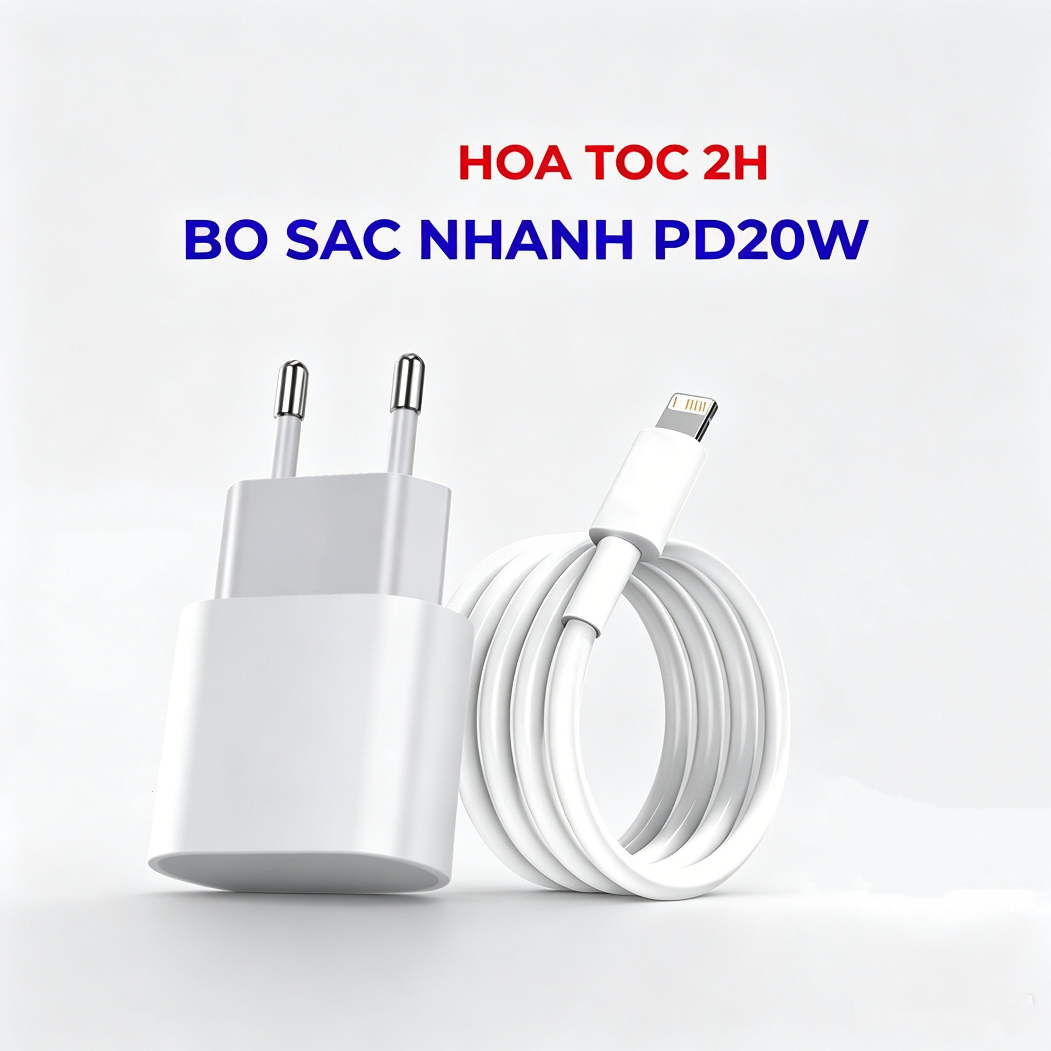 Cabeça de Carregador Rápido EU Plug 20W PD Carregamento Rápido Plugue de Parede Padrão para Telefone