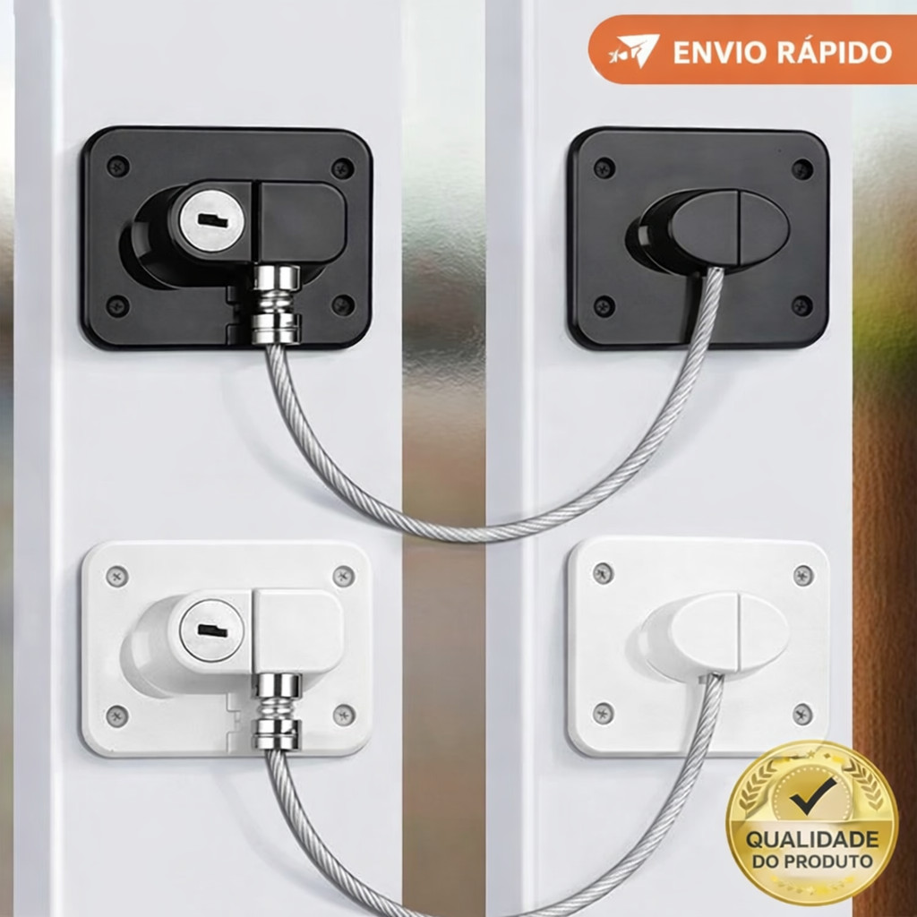 O Conjunto De Fechadura Combinada De Chave De Gaveta Dupla Face Branca De 2 Peças , freezer , Porta , Janela E