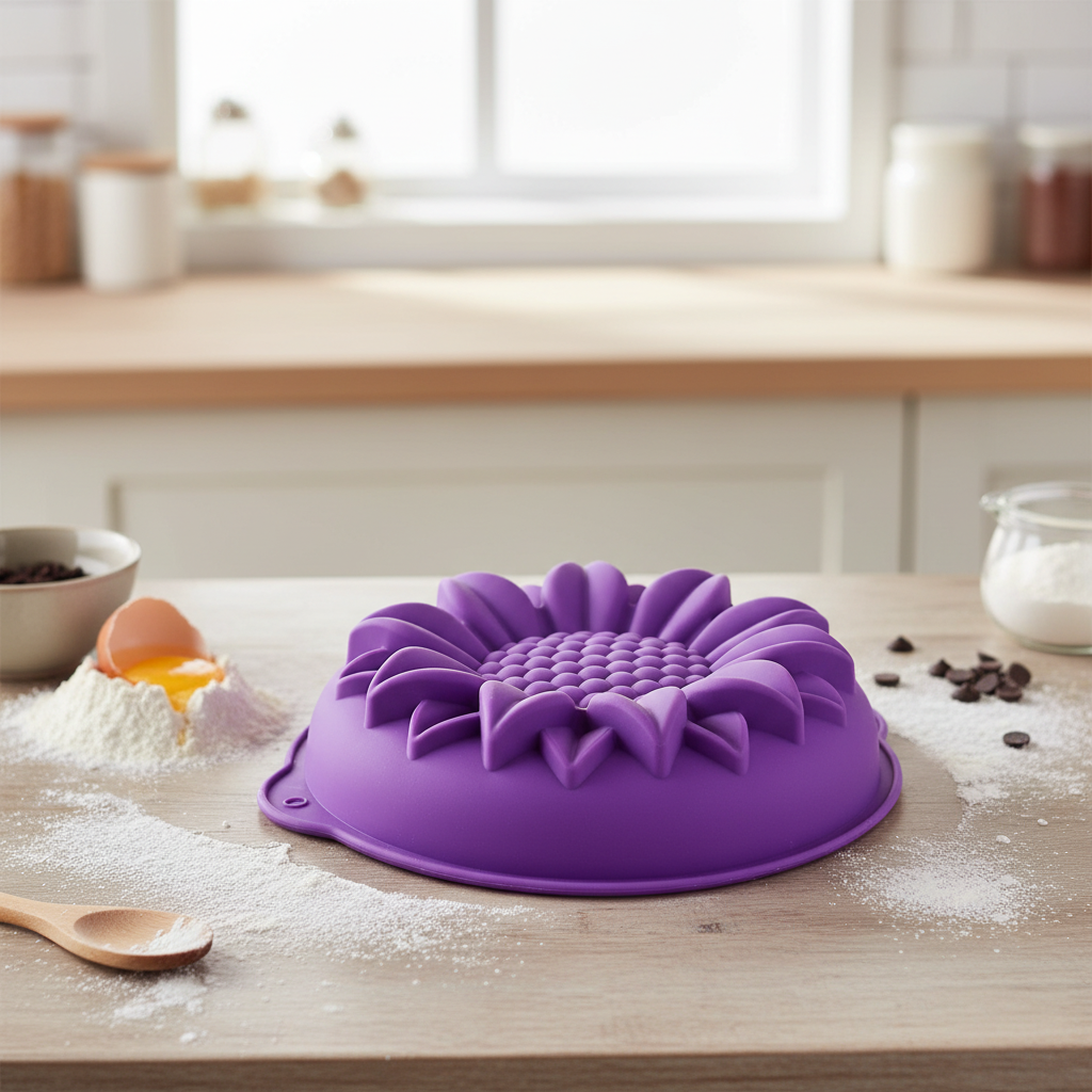 Molde de Silicone para Bolo Girassol