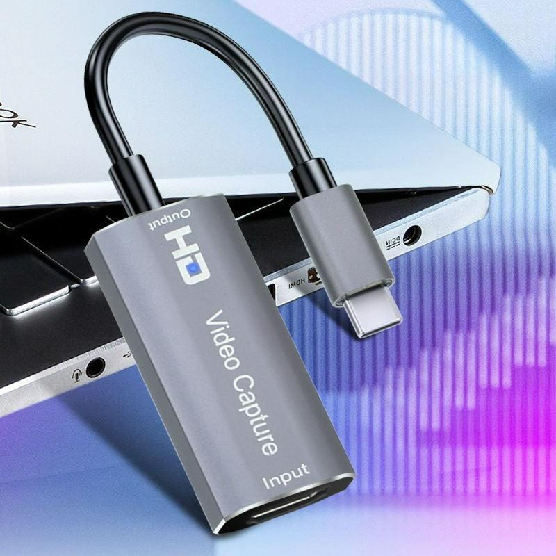 Placa de captura de vídeo 4K HDMI para USB-C 1080P Grabber Box para Switch PC Computador Sistema de áudio Pro