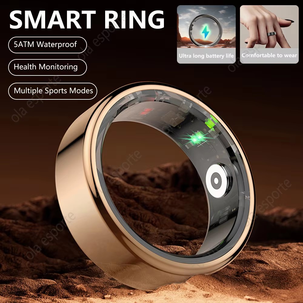 Para Android Feminino Anel Inteligente Oxigênio No Sangue Freqüência Cardíaca Monitoramento Do Sono À Prova Dwaterproof em Oferta na Shopee