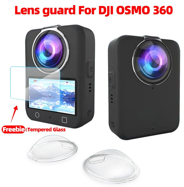 Para DJI OSMO 360 Tampa De Lente PC Transparente Anti-Risco Película Protetora Acessório