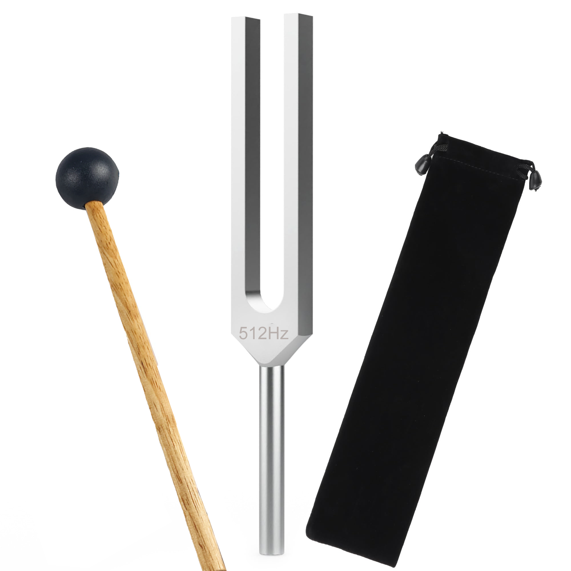  Miwayer 512Hz Garfo de Afinação de Grau Médico com Martelo de Impacto: Ferramenta Essencial de Diagnóstico para