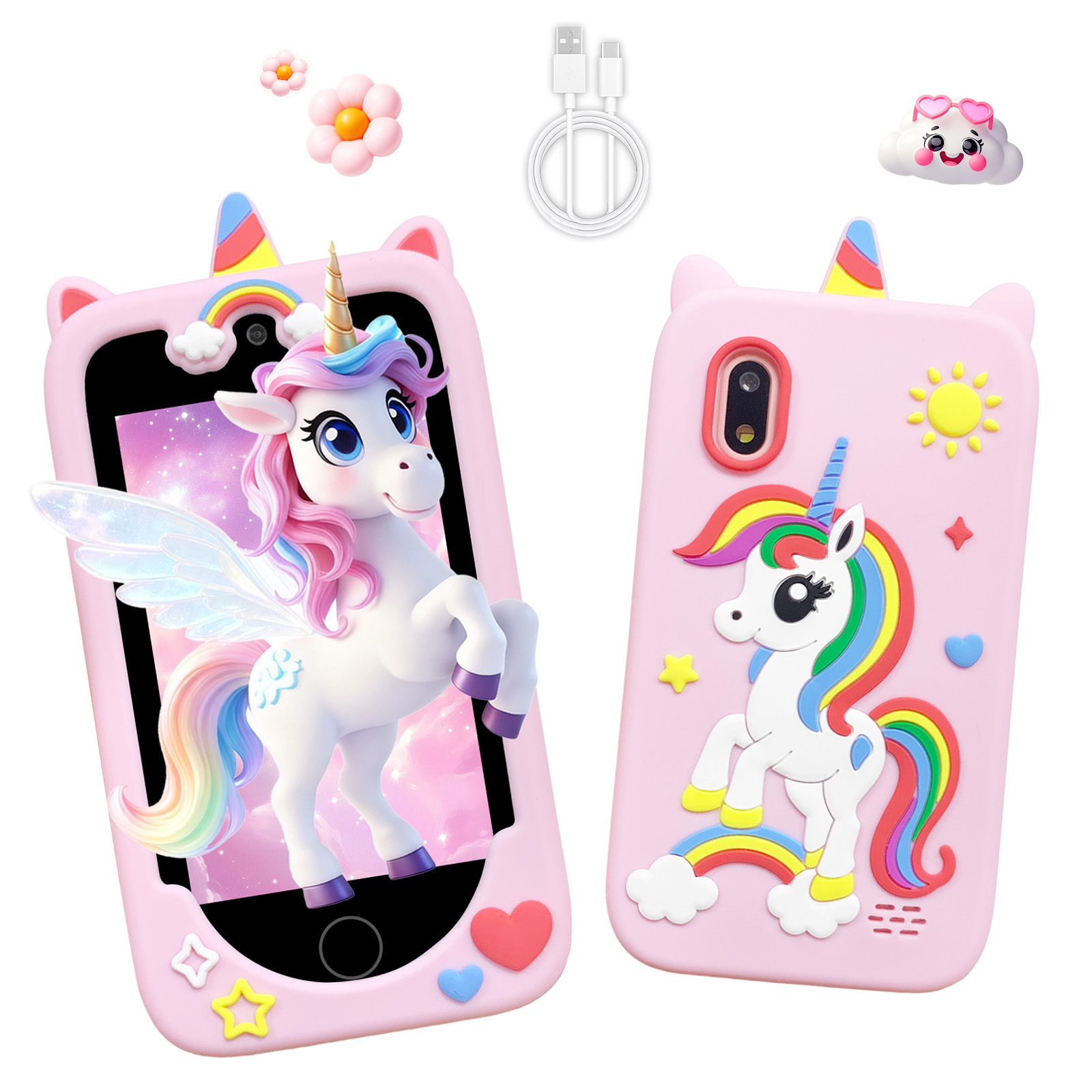 Smartphone Infantil Presentes Festivais Especiais para Crianças de 3 a 10 Anos Celular Divertido de Brinquedo com