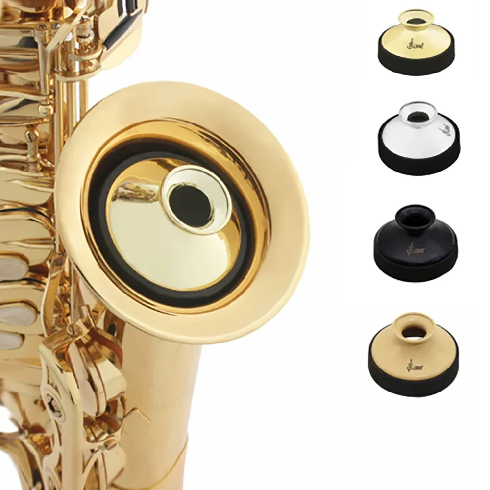  Silenciador de Saxofone Alto Redondo de Alta Qualidade Leve em ABS para Saxofone Alto Acessórios para Instrumentos de