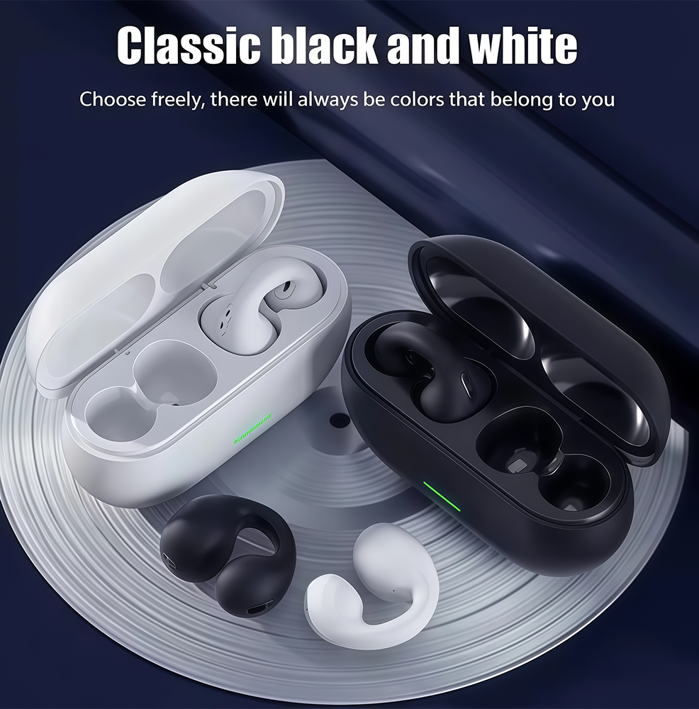 Fones de ouvido T75 Ear-Clip Fones de ouvido Bluetooth Fones de ouvido sem fio resistentes à água graves estéreo