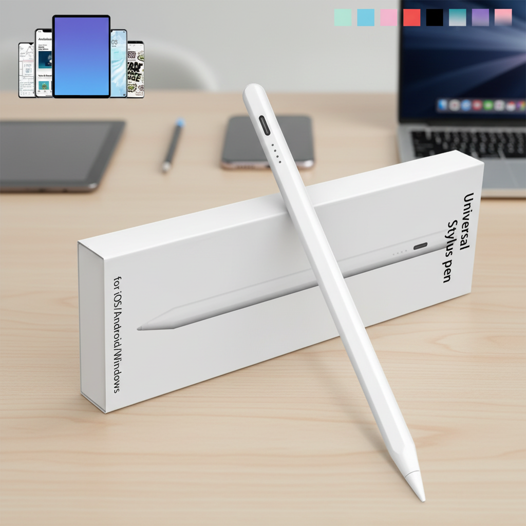 Caneta Universal Touch Screen para iPad e tablets iOS, Compatível com Dispositivos Apple
