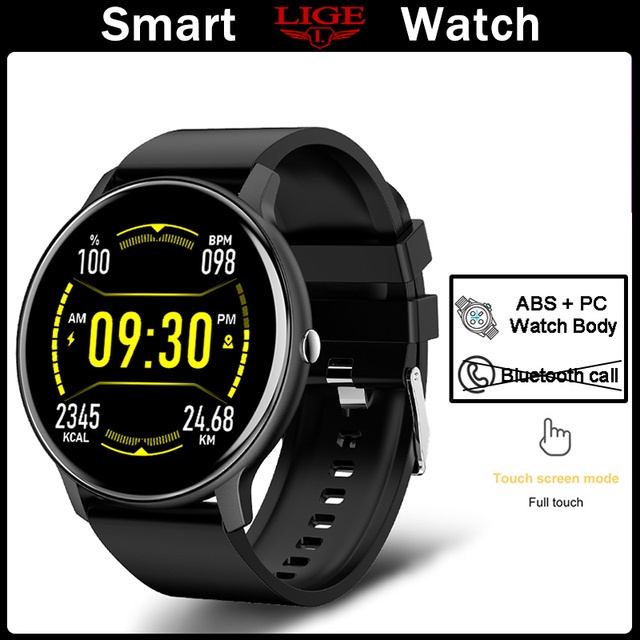 Smartwatch Relógio Inteligente Bluetooth À Prova D'água Masculino Saúde Fitness Esportes Rastreador Primavera