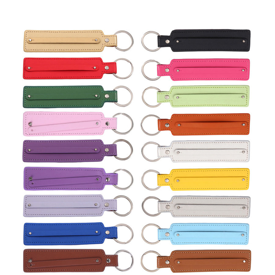 Conjunto De Chaveiro De Couro PU , Cordão Casual Para Chaves De Carteira De Cintura , Carro , Presente De Porta-Joias-Ap