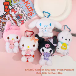 Amuletos Oficiais Da Série Sanrio Good Friends , Chaveiro Fofo Para Bolsa Perfeito Fixação Em Bolsas , Chaveiros Ou Chav