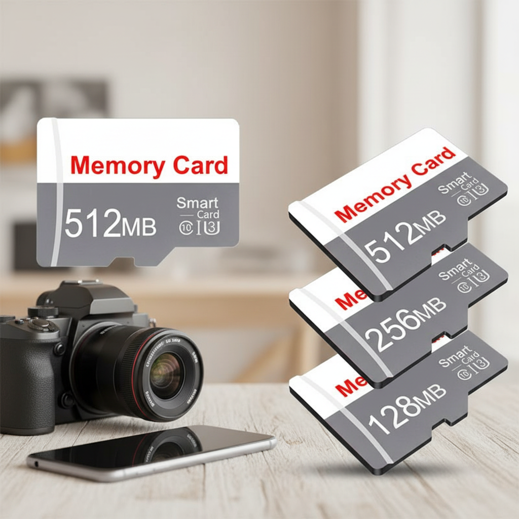 Micro Drive Cartão de Memória Micro SD TF Flash 128MB 256MB 512MB para Câmeras de Segurança e Áudio Automotivo