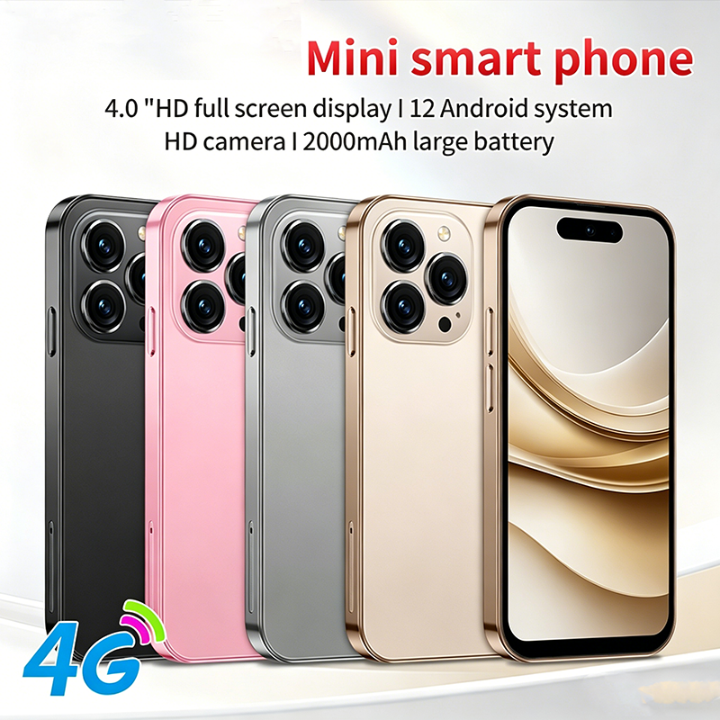 Novo Smartphone Mini 4G LET Android 12.0 M17 Pro com Capa e Película Protetora, Bateria Grande 2000mAh, 2GB+16GB, Tela