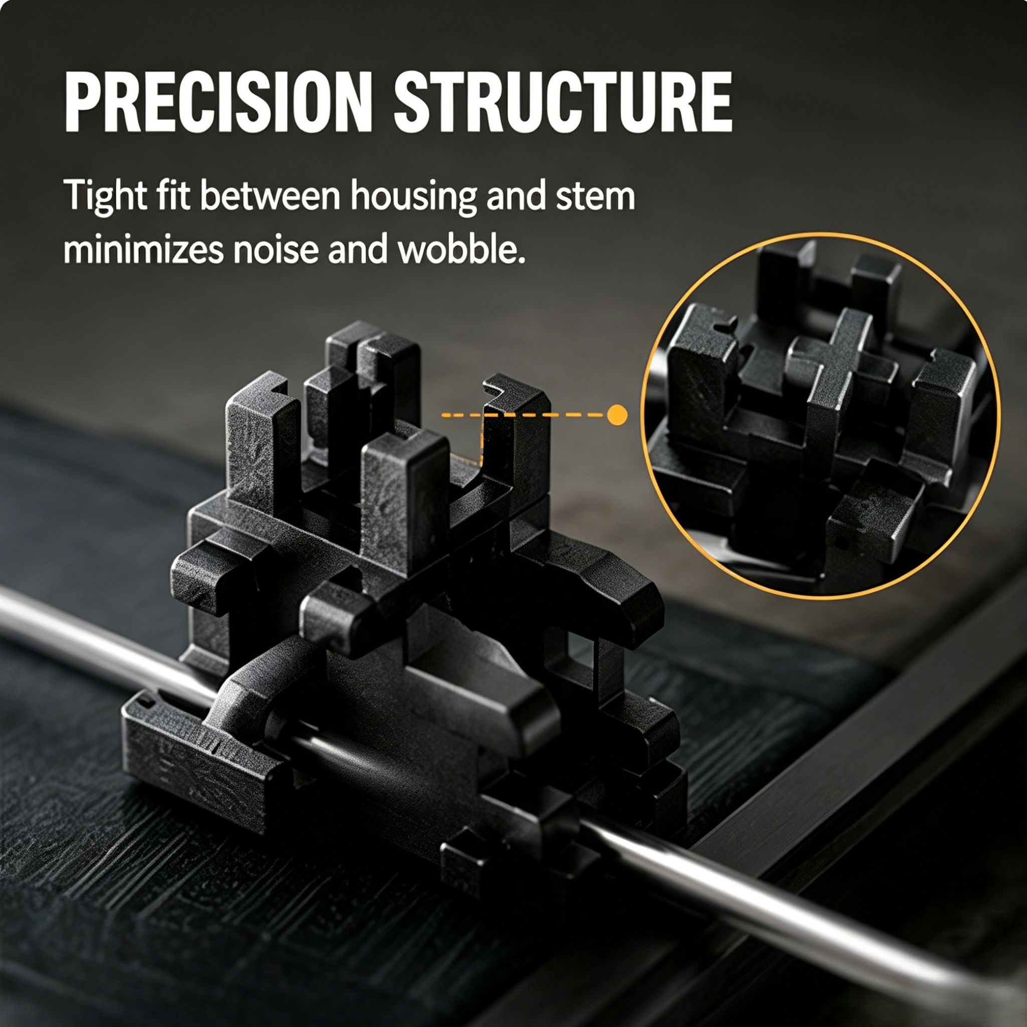 POM Factory Lubed Keyboard Stabilizers 2U 6.25U PCB Mount Stabilizer para Teclado Mecânico Barra de Espaço, Shift,