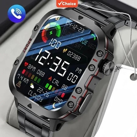 Relógio Esportivo Ao Ar Livre Masculino Smartwatch Monitoramento De Saúde À Prova D'água Chamada Bluetooth