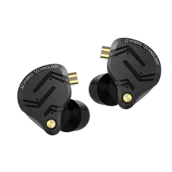 KZ ZS12 Pro Fones De Ouvido X Híbrido IEM Intra-Auriculares 1DD5BA Com Fio Ajustáveis Caixa De Metal Completa Removível